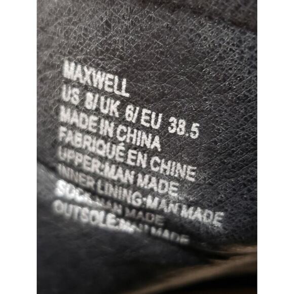 Just Fab Ankle Wrap Booties Women's 8 Black Leather Harper Peep Toe Back Zip - Picture 6 of 11